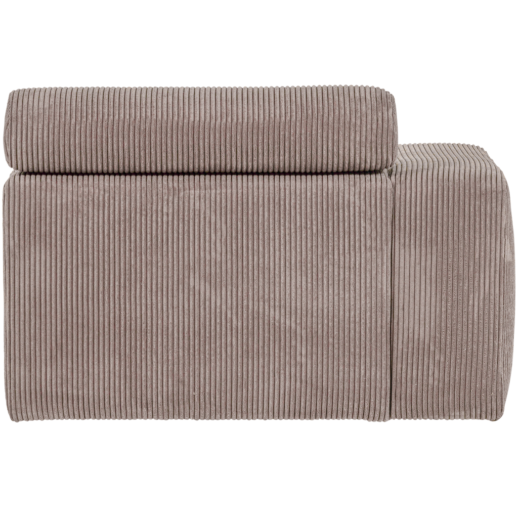 NOVI 1-SEATER ELEMENT ARM LEFT RIB FABRIC SAND