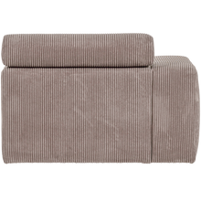 Laden Sie das Bild in den Galerie-Viewer, NOVI 1-SEATER ELEMENT ARM LEFT RIB FABRIC SAND