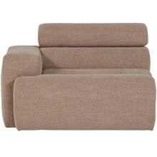 Laden Sie das Bild in den Galerie-Viewer, NOVI 1-SEATER ELEMENT ARM LEFT BOUCLE TAUPE