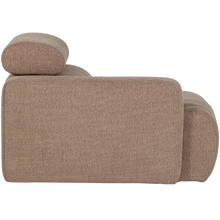 Laden Sie das Bild in den Galerie-Viewer, NOVI 1-SEATER ELEMENT ARM LEFT BOUCLE TAUPE