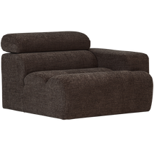 Load image into Gallery viewer, NOVI 1-SEATER ELEMENT ARM RIGHT DARK BROWN MELANGE