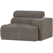 Laden Sie das Bild in den Galerie-Viewer, NOVI 1-SEATER ELEMENT ARM RIGHT GREY MELANGE