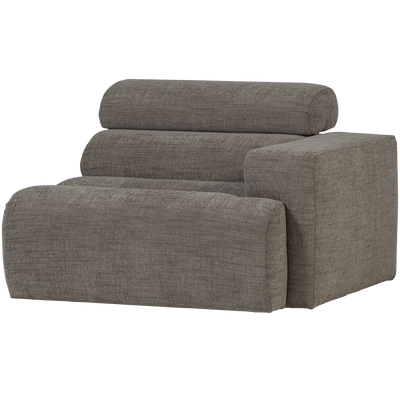 NOVI 1-SEATER ELEMENT ARM RIGHT GREY MELANGE