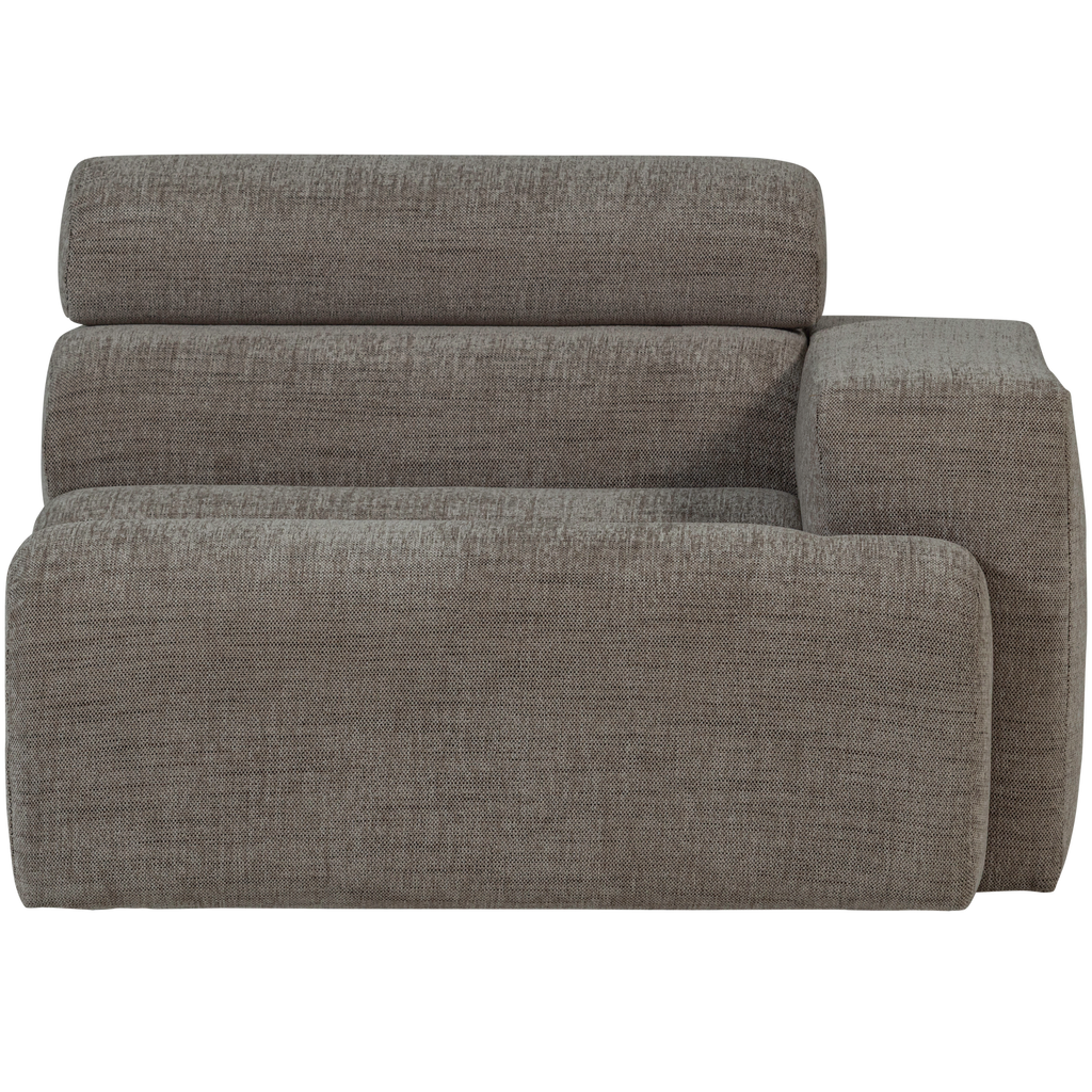 NOVI 1-SEATER ELEMENT ARM RIGHT GREY MELANGE