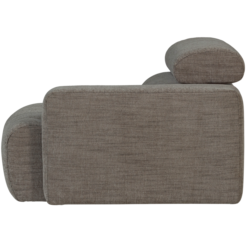 NOVI 1-SEATER ELEMENT ARM RIGHT GREY MELANGE