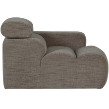 Laden Sie das Bild in den Galerie-Viewer, NOVI 1-SEATER ELEMENT ARM RIGHT GREY MELANGE