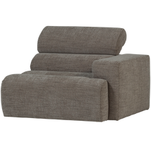 Laden Sie das Bild in den Galerie-Viewer, NOVI 1-SEATER ELEMENT ARM RIGHT GREY MELANGE