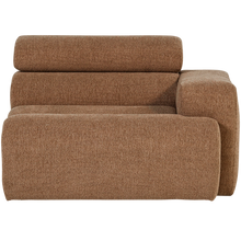 Laden Sie das Bild in den Galerie-Viewer, NOVI 1-SEATER ELEMENT ARM RIGHT CARAMEL BOUCLE BROWN