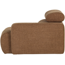 Laden Sie das Bild in den Galerie-Viewer, NOVI 1-SEATER ELEMENT ARM RIGHT CARAMEL BOUCLE BROWN