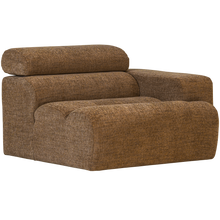 Laden Sie das Bild in den Galerie-Viewer, NOVI 1-SEATER ELEMENT ARM RIGHT CARAMEL BROWN MELANGE