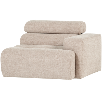 NOVI 1-SEATER ELEMENT ARM RIGHT BOUCLE NATURAL