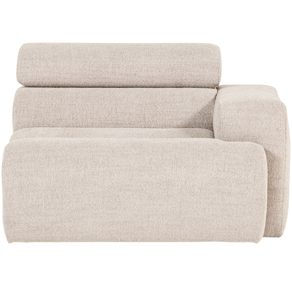 NOVI 1-SEATER ELEMENT ARM RIGHT BOUCLE NATURAL