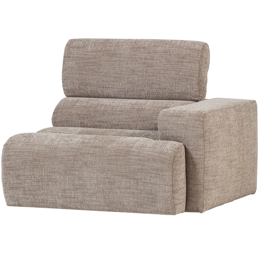 NOVI 1-SEATER ELEMENT ARM RIGHT NATURAL MELANGE