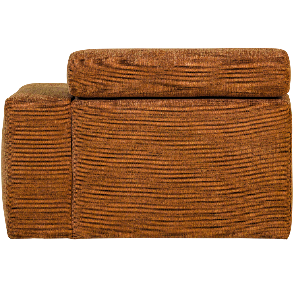 NOVI 1-SEATER ELEMENT ARM RIGHT ORANGE MELANGE
