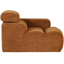 Laden Sie das Bild in den Galerie-Viewer, NOVI 1-SEATER ELEMENT ARM RIGHT ORANGE MELANGE