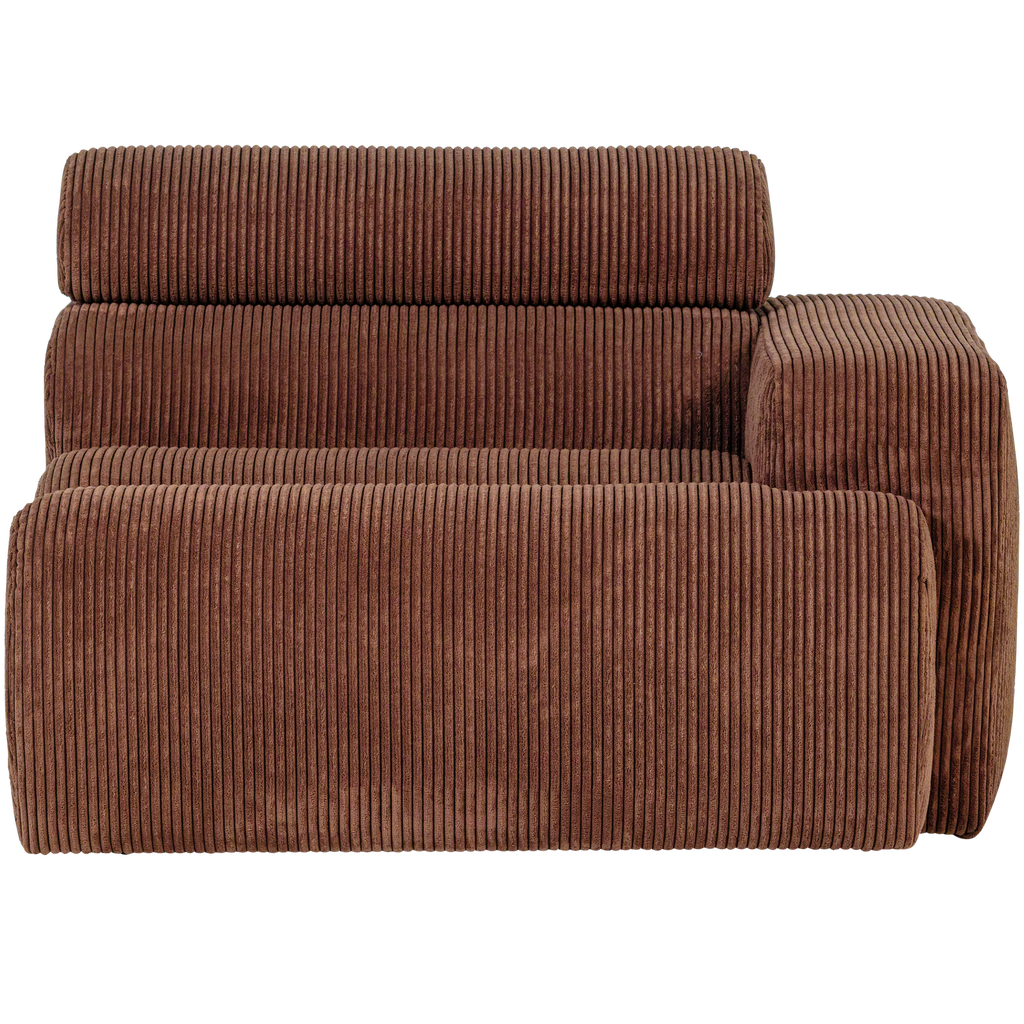 NOVI 1-SEATER ELEMENT ARM RIGHT RIB FABRIC TERRA