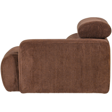 Laden Sie das Bild in den Galerie-Viewer, NOVI 1-SEATER ELEMENT ARM RIGHT RIB FABRIC TERRA