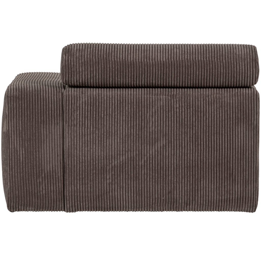 NOVI 1-SEATER ELEMENT ARM RIGHT RIB FABRIC SAND