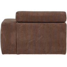 Carica l'immagine nel visualizzatore di Gallery, NOVI 1-SEATER ELEMENT ARM RIGHT RIB FABRIC MOCHA BROWN