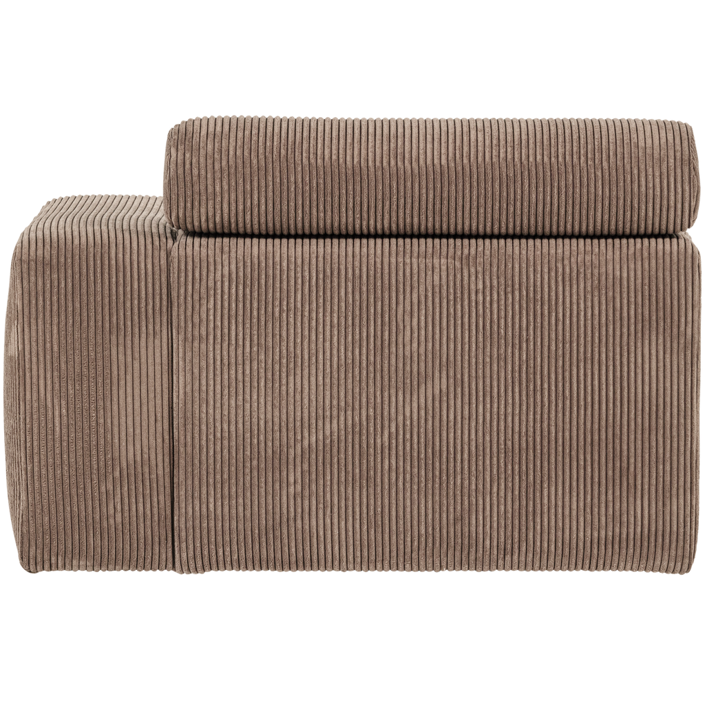NOVI 1-SEATER ELEMENT ARM RIGHT RIB FABRIC TAUPE