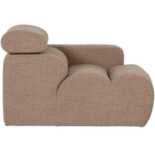 Laden Sie das Bild in den Galerie-Viewer, NOVI 1-SEATER ELEMENT ARM RIGHT BOUCLE TAUPE