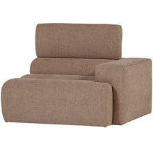 Laden Sie das Bild in den Galerie-Viewer, NOVI 1-SEATER ELEMENT ARM RIGHT BOUCLE TAUPE