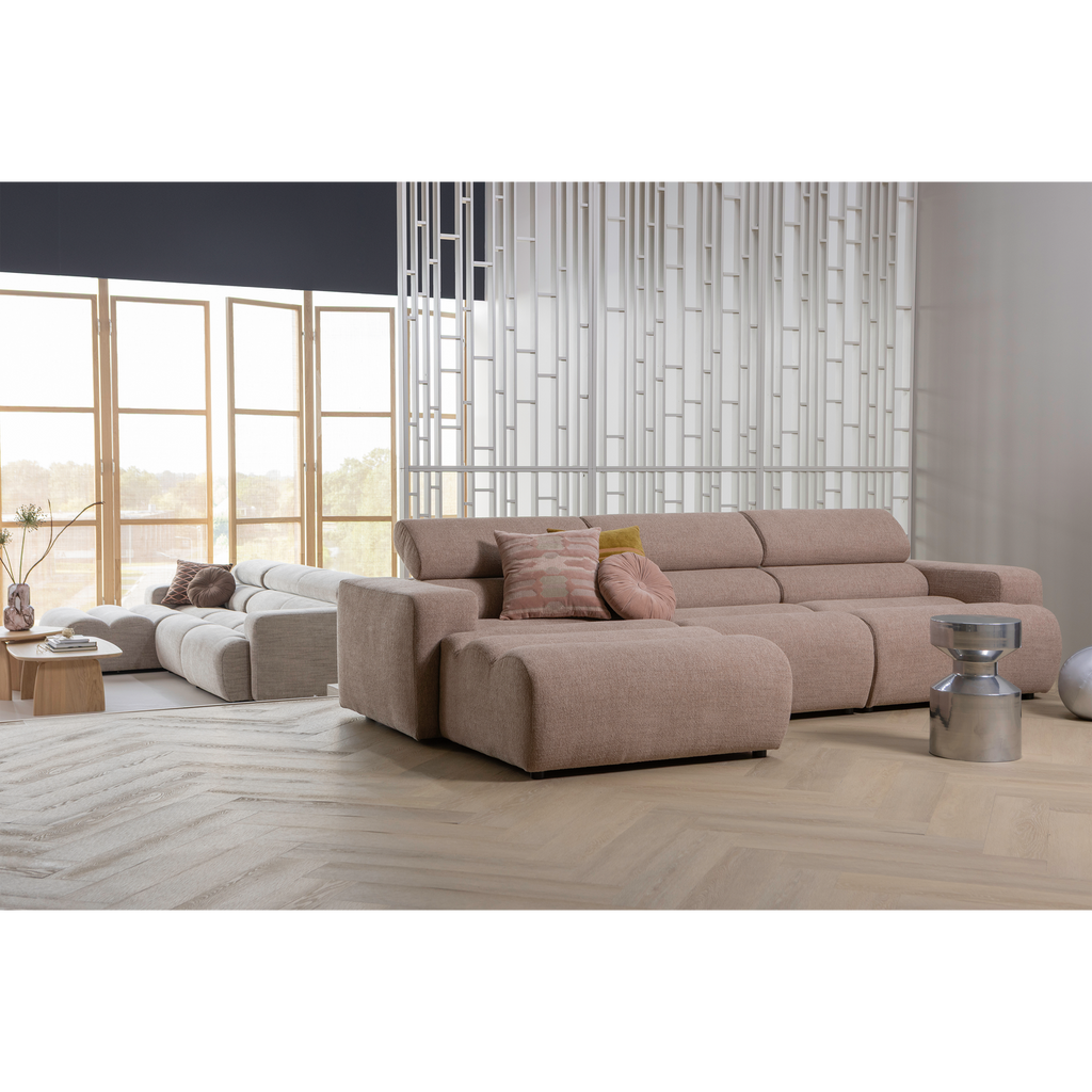 NOVI 1-SEATER ELEMENT ARM RIGHT BOUCLE TAUPE