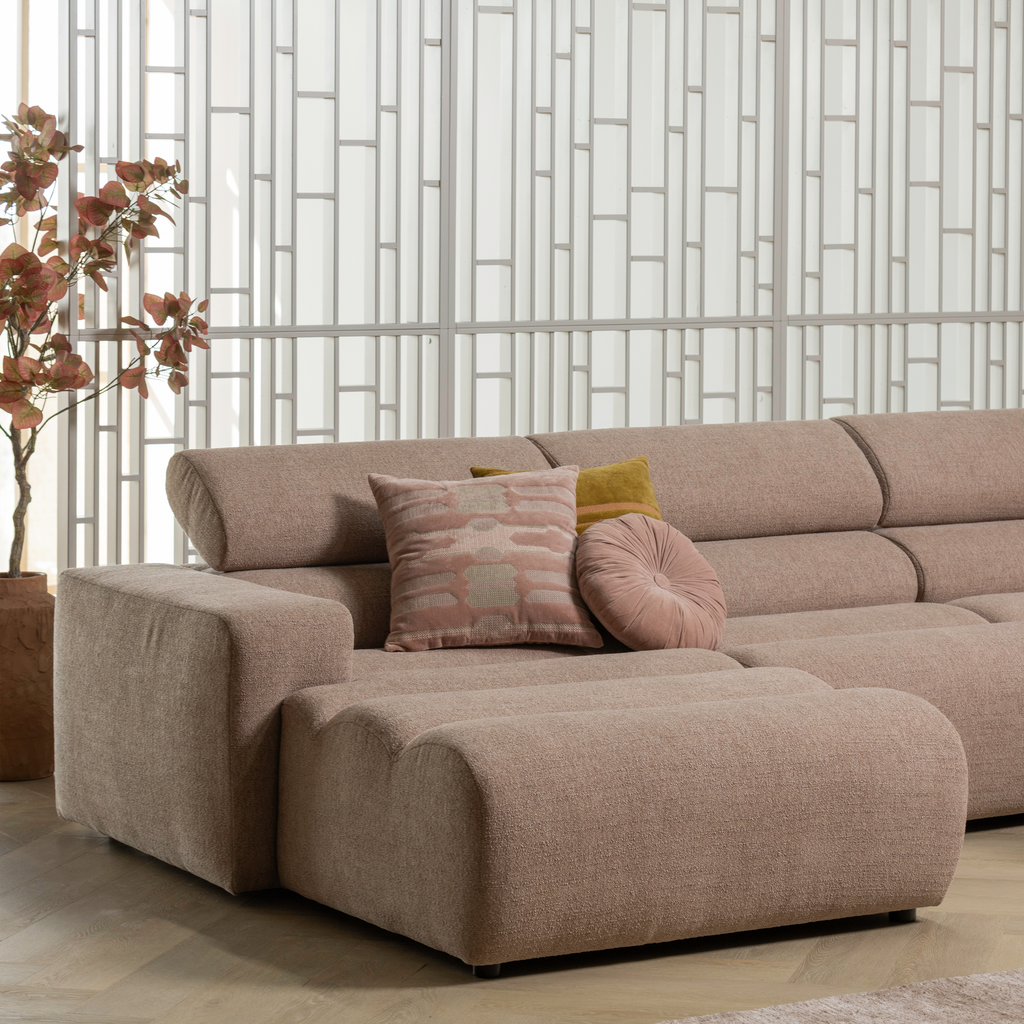 NOVI 1-SEATER ELEMENT ARM RIGHT BOUCLE TAUPE