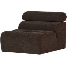 Laden Sie das Bild in den Galerie-Viewer, NOVI 1-SEATER ELEMENT DARK BROWN MELANGE