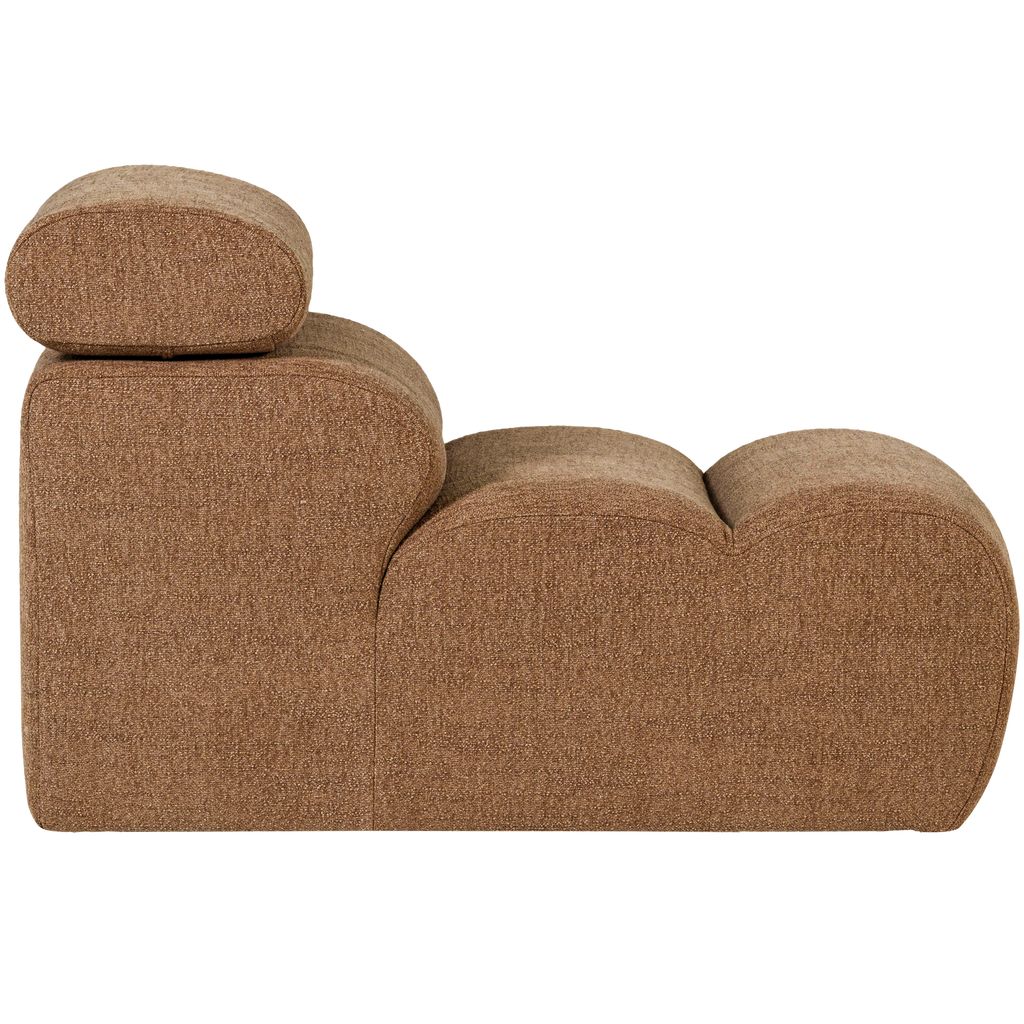 NOVI 1-SEATER ELEMENT BOUCLE CARAMEL BROWN