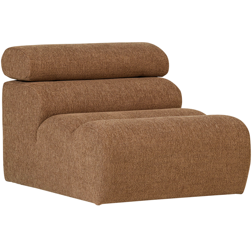 NOVI 1-SEATER ELEMENT BOUCLE CARAMEL BROWN