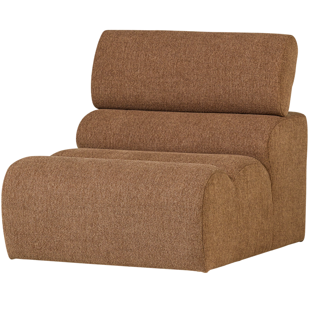 NOVI 1-SEATER ELEMENT BOUCLE CARAMEL BROWN