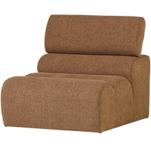 Laden Sie das Bild in den Galerie-Viewer, NOVI 1-SEATER ELEMENT BOUCLE CARAMEL BROWN