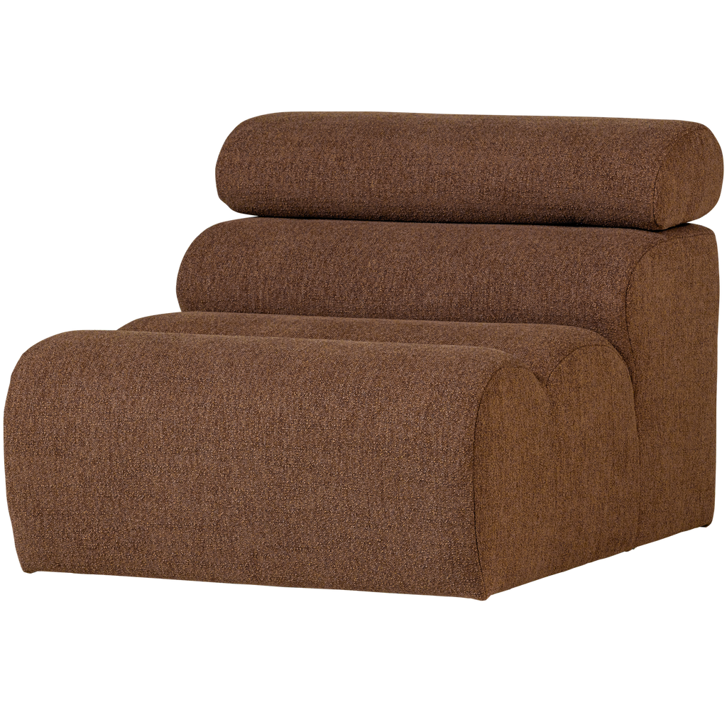 NOVI 1-SEATER ELEMENT BOUCLE MOCHA BROWN