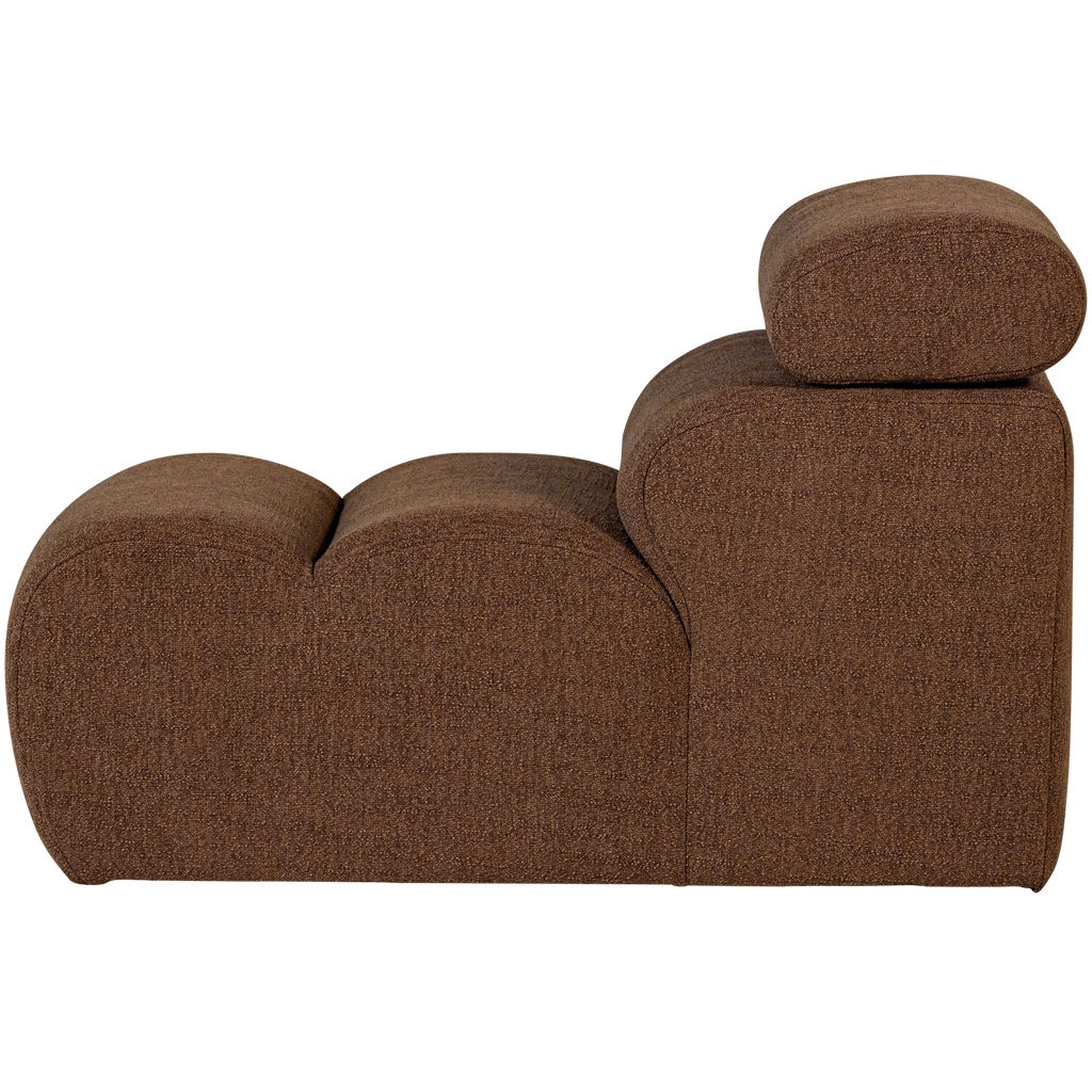 NOVI 1-SEATER ELEMENT BOUCLE MOCHA BROWN