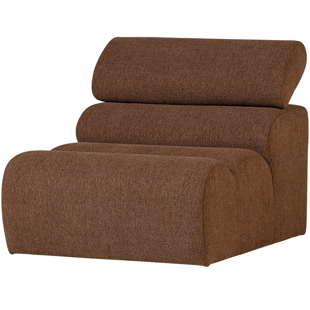 NOVI 1-SEATER ELEMENT BOUCLE MOCHA BROWN