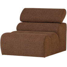 Laden Sie das Bild in den Galerie-Viewer, NOVI 1-SEATER ELEMENT BOUCLE MOCHA BROWN