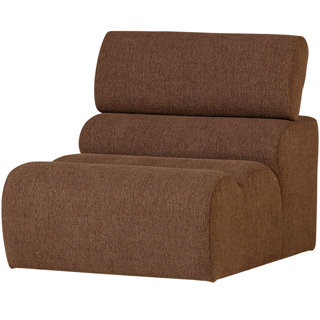 NOVI 1-SEATER ELEMENT BOUCLE MOCHA BROWN
