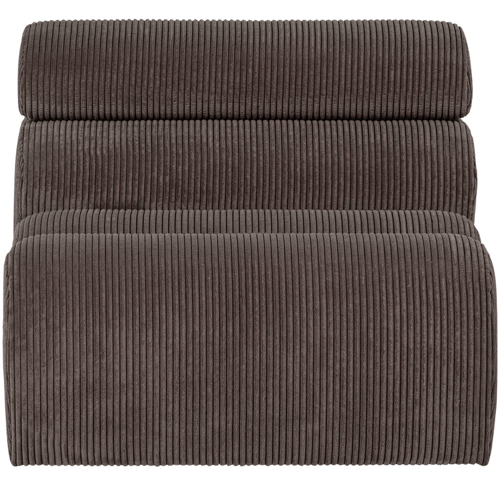 NOVI 1-SEATER ELEMENT RIB FABRIC GREY/BROWN