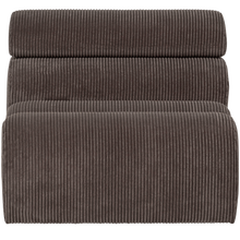 Laden Sie das Bild in den Galerie-Viewer, NOVI 1-SEATER ELEMENT RIB FABRIC GREY/BROWN