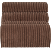 Laden Sie das Bild in den Galerie-Viewer, NOVI 1-SEATER ELEMENT RIB FABRIC MOCHA BROWN