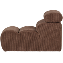 Laden Sie das Bild in den Galerie-Viewer, NOVI 1-SEATER ELEMENT RIB FABRIC MOCHA BROWN
