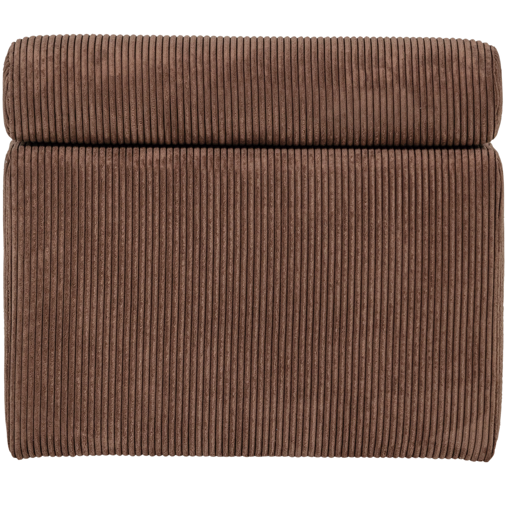 NOVI 1-SEATER ELEMENT RIB FABRIC MOCHA BROWN