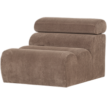 Laden Sie das Bild in den Galerie-Viewer, NOVI 1-SEATER ELEMENT RIB FABRIC TAUPE