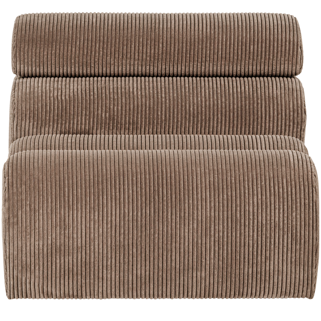 NOVI 1-SEATER ELEMENT RIB FABRIC TAUPE