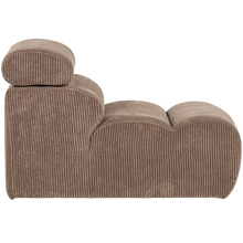 Laden Sie das Bild in den Galerie-Viewer, NOVI 1-SEATER ELEMENT RIB FABRIC TAUPE