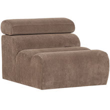 Laden Sie das Bild in den Galerie-Viewer, NOVI 1-SEATER ELEMENT RIB FABRIC TAUPE