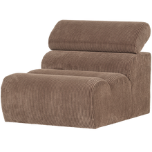 Laden Sie das Bild in den Galerie-Viewer, NOVI 1-SEATER ELEMENT RIB FABRIC TAUPE