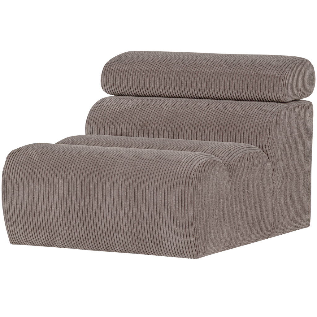 NOVI 1-SEATER ELEMENT RIB FABRIC SAND