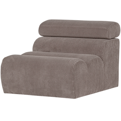 NOVI 1-SEATER ELEMENT RIB FABRIC SAND